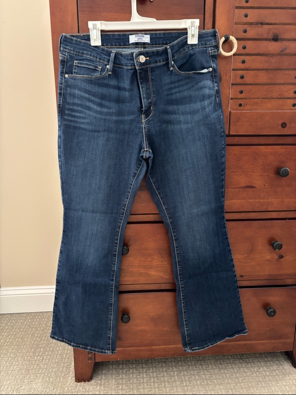 Women's Dark Blue Stretch Bootcut Jeans - Denizen from LEVI’S
